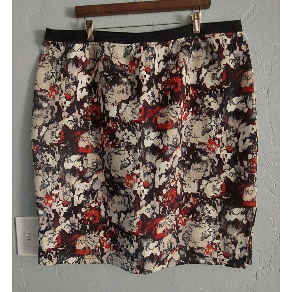 Modamix Skirts Women's Plus 2X Paisley, Elastic Waist, 40 Inch Waist, 20.5 Inch - Picture 6 of 6